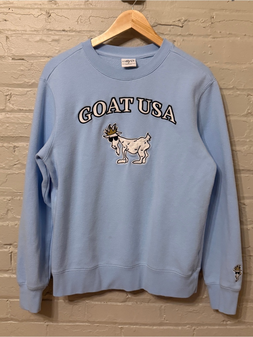 Goat USA Baby Blue Crewneck Sweatshirt